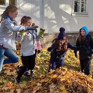 7. Oslo Speidere hopper i løvet
